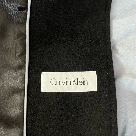 Calvin Klein Black Trench Coat - Picture 3 of 4